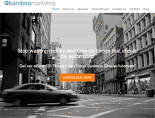 Tablet Screenshot of banderamarketing.com